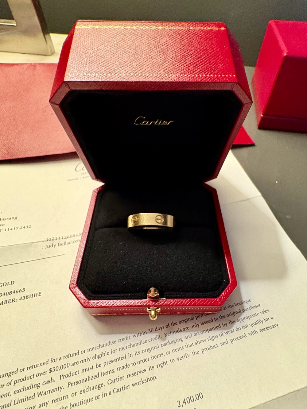 Cartier Love Band 18k Complete Size 65